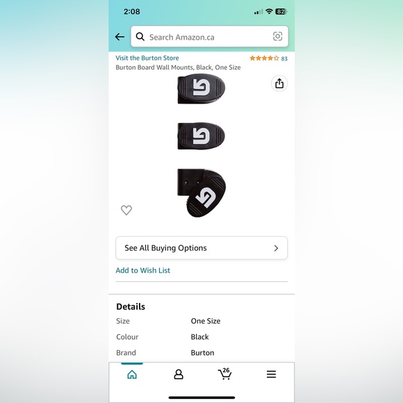 Burton Snowboard wall mount - Picture 5 of 5